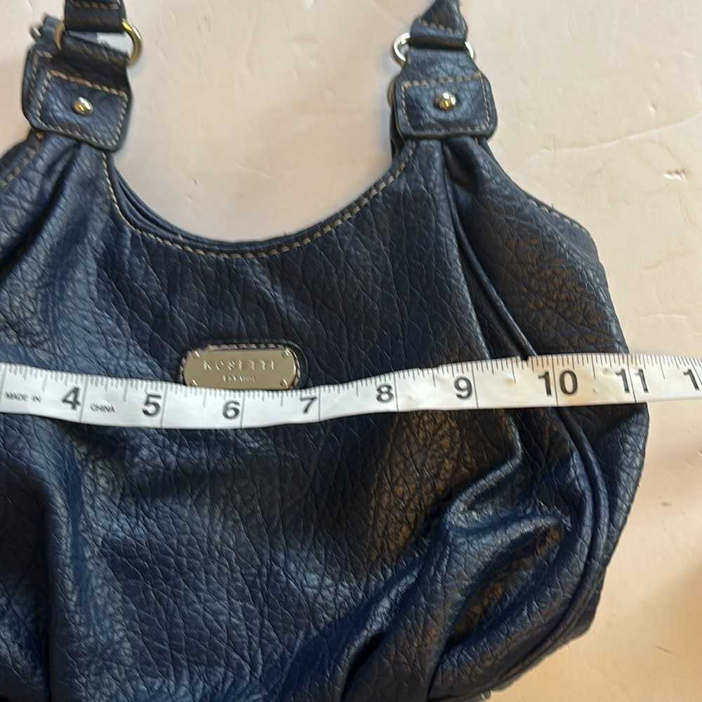ROSETTI BLUE VEGAN LEATHER SHOULDER BAG ONE ZIPPER POCKET INSIDE SUPER CUTE - Picture 5 of 7